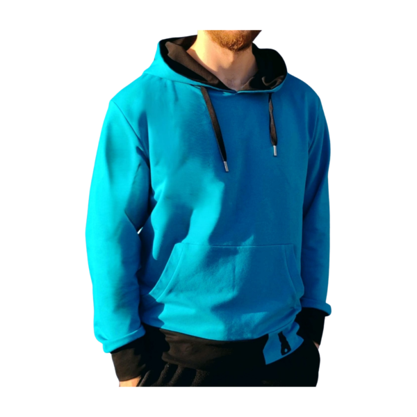 Sky Blue hoodie-Dugi rukav - Slika 6